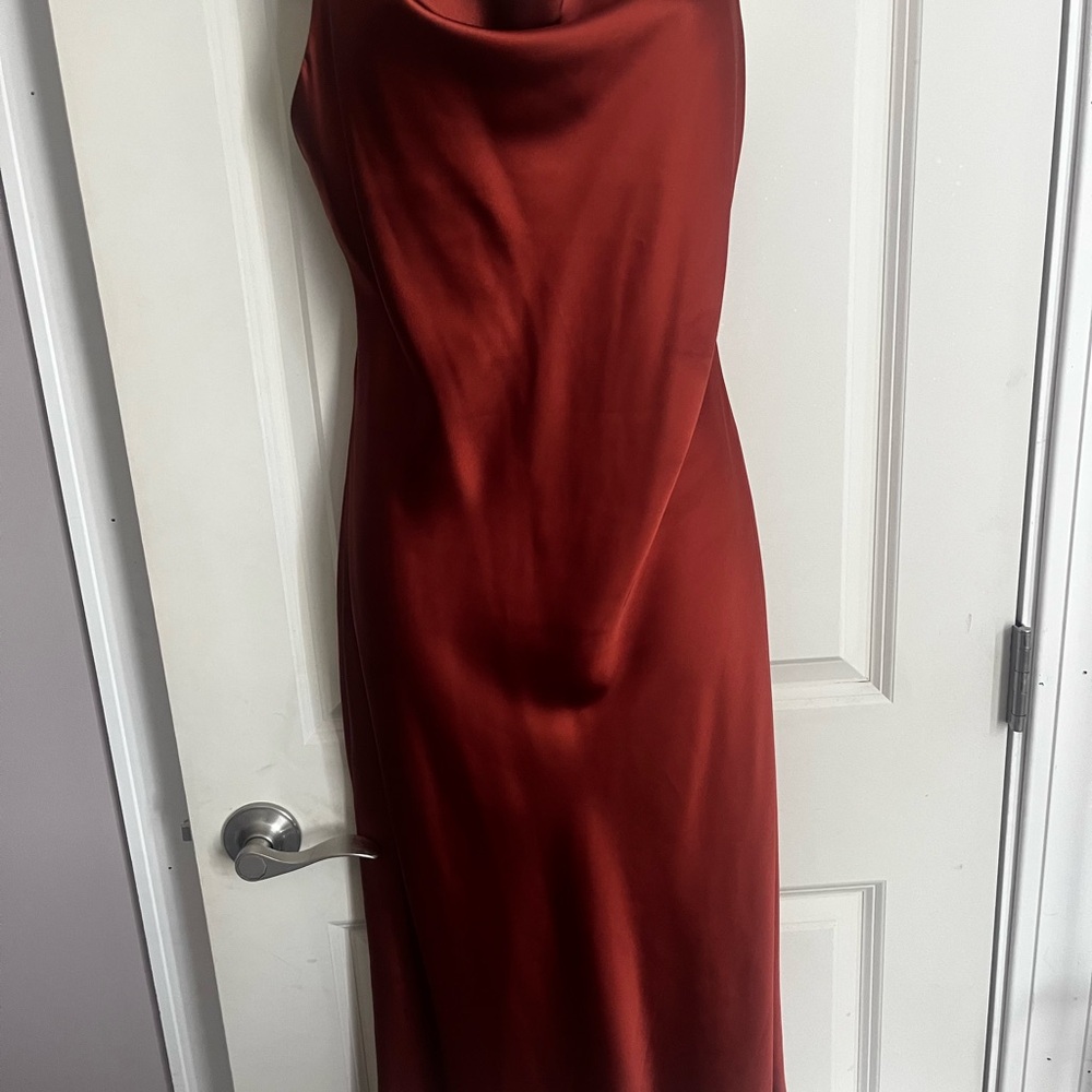Petal & Pup Cinnamon Cowl Neck Backless Slip Dress